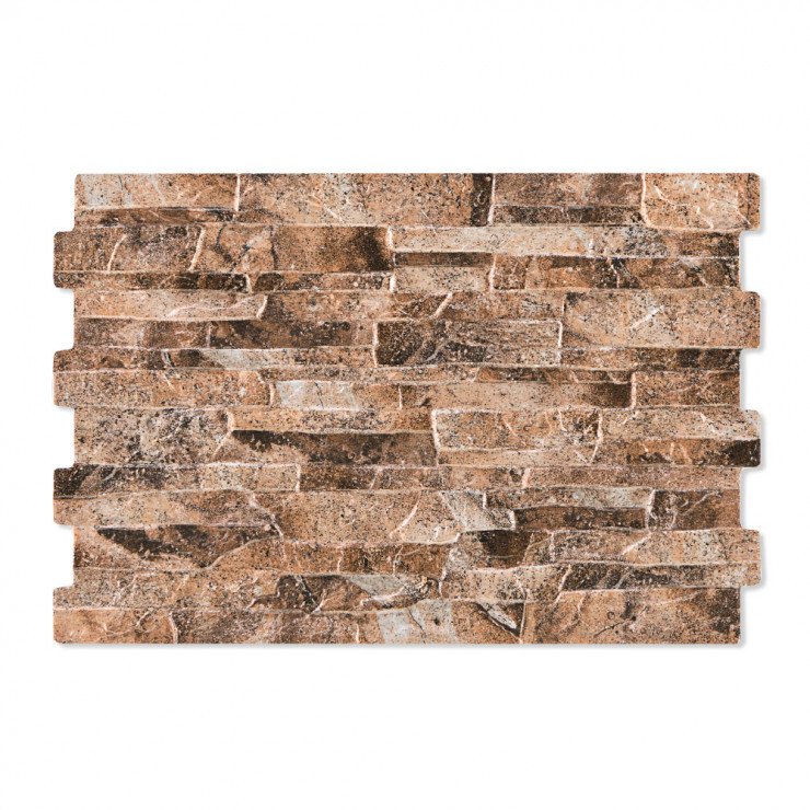 Vægflise Ledgestone Marron Mat 34x50 cm-0